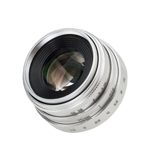 CA-015-C-B 35mm F1.6 FF Digital Camera Lens Silver VI Generation Micro Single Lens - Image 2