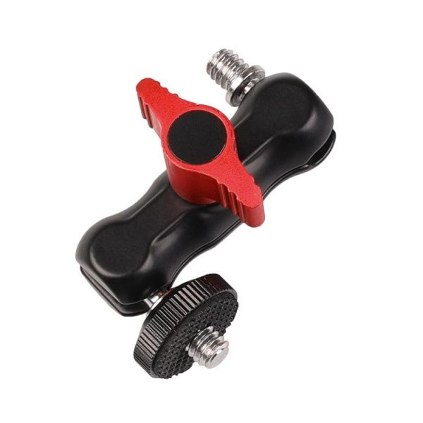 H032 Camera Magic Arm Bracket Hot Shoe Ball Head Double Ball Gimbal Hand Small Pea Clip Monitors Bracket - Image 2