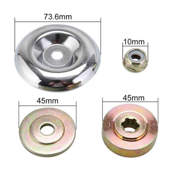 Lawn Mower Working Head Accessories Brush Cutter Pressure Plate Protection Cover Nut, Specification: Work Head 3 PCS / Set + Hexagon - Image 5