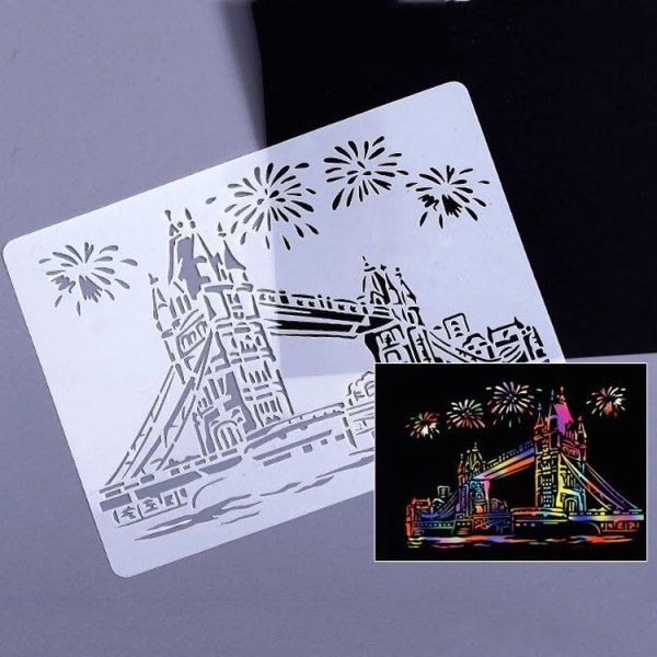 1 Paris Tower Construction Series Painting Template Theme City A4 Label Template - Image 11