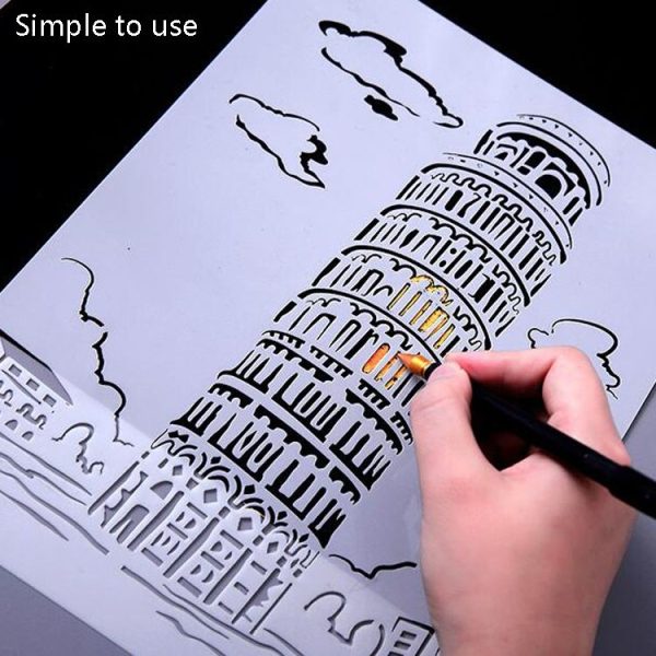 1 Paris Tower Construction Series Painting Template Theme City A4 Label Template - Image 8