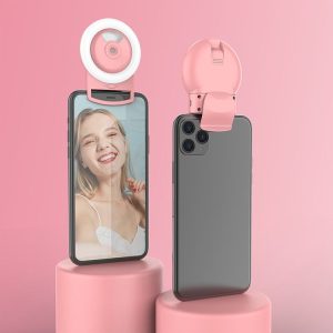 Live Mobile Phone Fill Light Comes With Humidifying Spray And Moisturizing LED Beauty Light (Pink)