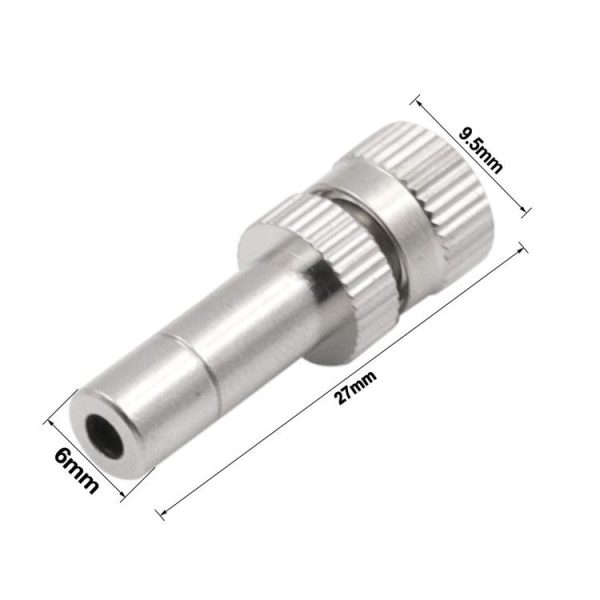 6mm Humidifying And Dedusting Cooling Atomizing Sprinkler Quick-Plug Fog Misting Nozzle, Model: 0.2mm - Image 3