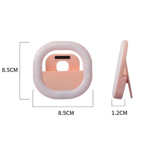 3 PCS Live Mobile Phone Selfie Fill Light LED Flashing Beauty Light, Colour: Square Blue - Image 3