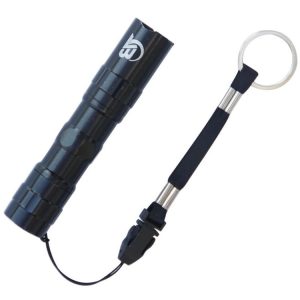 JUNGLELEOPARD 3 PCS Aluminum Alloy Strong Light Flashlight Mini Spotlight LED Light (Black)
