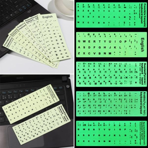 3 PCS Luminous Keyboard Stickers Notebook Desktop Computer Keyboard Stickers (French) - Image 2