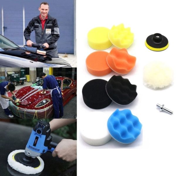 5 Inch 11 In 1 3-7 Inch Car Polishing and Waxing Sponge Plate Sponge Pad Set - Image 7
