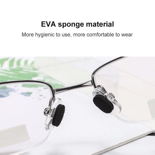 20 PCS Glasses Nose Strip Soft EVA Sponge Nose Mat Comfortable No Pressure Mark Does Not Remove Makeup Anti-Height Eye Frame Nose (Water Drops Skin Color 1.0mm) - Image 4