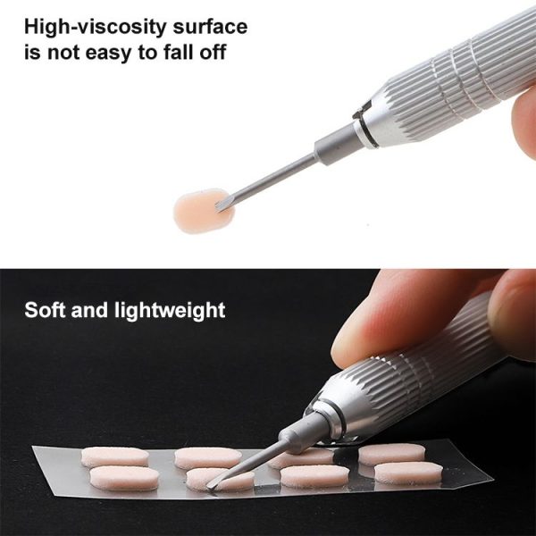 20 PCS Glasses Nose Strip Soft EVA Sponge Nose Mat Comfortable No Pressure Mark Does Not Remove Makeup Anti-Height Eye Frame Nose (Water Drops Skin Color 1.0mm) - Image 5