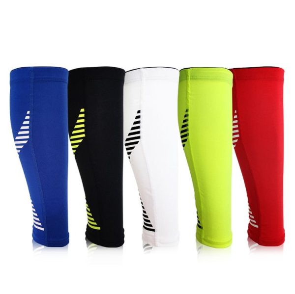 2 PCS Sports Calf Protection Basketball Football Running Leggings Protective Gear High-Elastic Warm Breathable Knee Pads Socks, Specification: M (Black) - Image 3