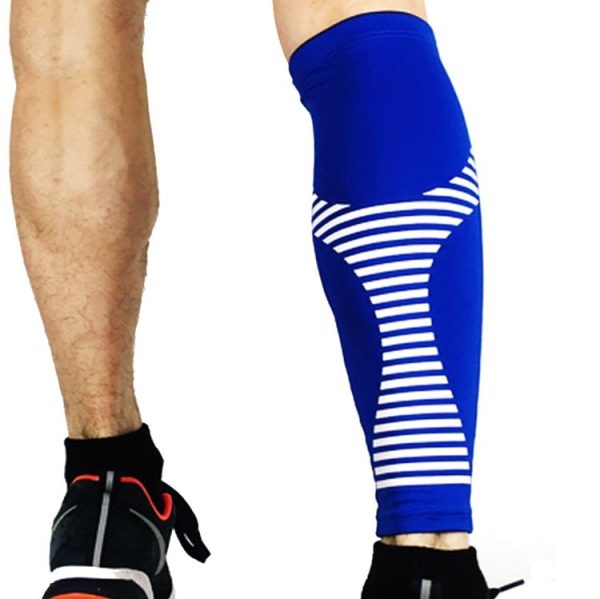 2 PCS Sports Calf Protection Basketball Football Running Leggings Protective Gear High-Elastic Warm Breathable Knee Pads Socks, Specification: XL (Black) - Image 5