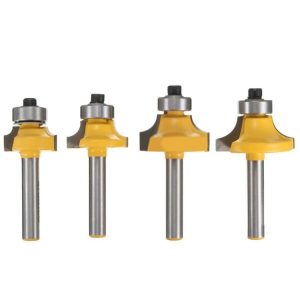 4 PCS / Set 1 / 4 Handle Alloy Fillet Knife Woodworking Trimming Machine Bit