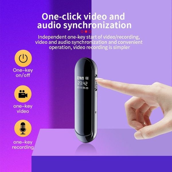 V8 160 Degrees Wide Angle 1080P Smart HD Video Pen Noise Reduction Voice Recorder, Capacity: 4GB - Image 5