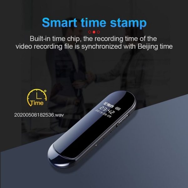 V8 160 Degrees Wide Angle 1080P Smart HD Video Pen Noise Reduction Voice Recorder, Capacity: 4GB - Image 7