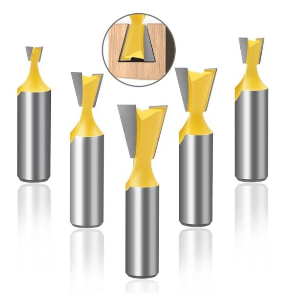 1 / 2 Handle Dovetail Cutter Wood Engraving Small Milling Cutter, Specification: 1 / 2x3 / 8mm - Image 3