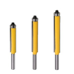 8-Handle Extended Trimming Cutter With Bearing Woodworking Line Milling Cutter, Specification: 3 PCS / Set