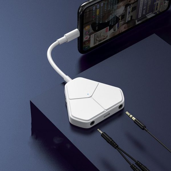 Xiaotian 5 In 1 Sound Card Adapter Microphone Phone Universal Adapter, Style: MINI Sound Card+Accompaniment Line+Adapter