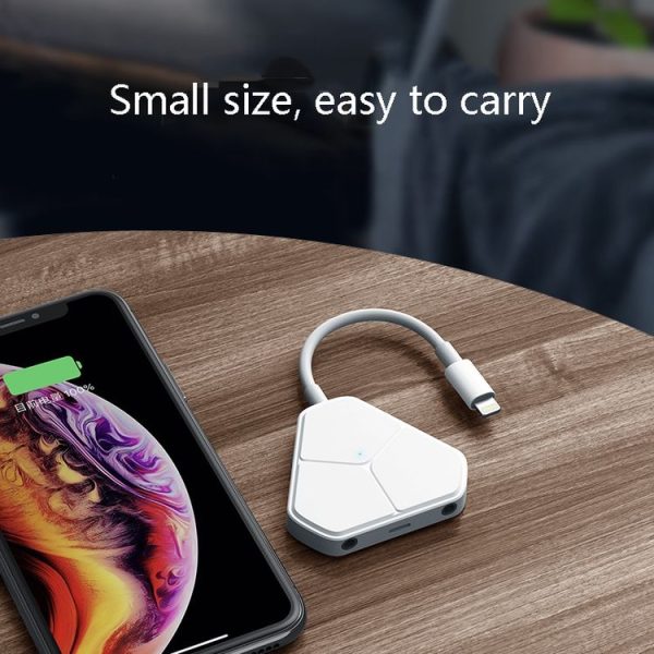 Xiaotian 5 In 1 Sound Card Adapter Microphone Phone Universal Adapter, Style: MINI Sound Card+Accompaniment Line+Adapter - Image 5