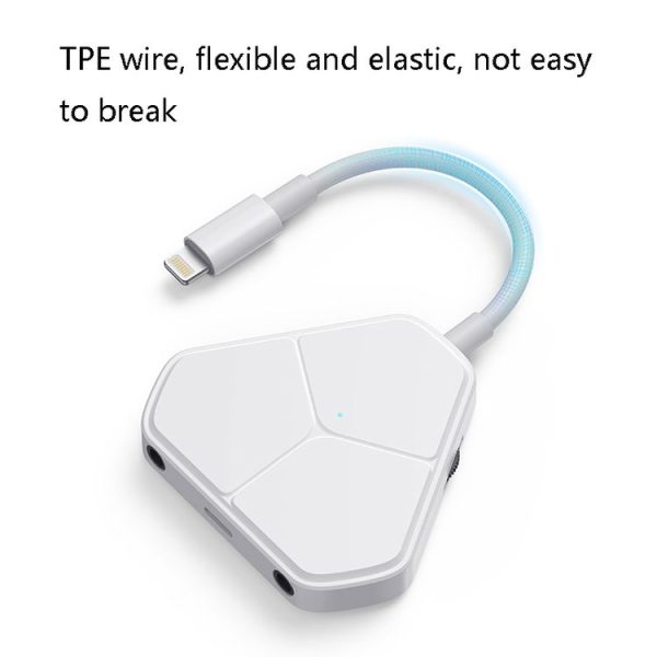 Xiaotian 5 In 1 Sound Card Adapter Microphone Phone Universal Adapter, Style: MINI Sound Card+Accompaniment Line+Adapter - Image 6