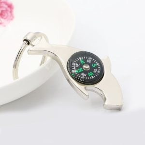 6 PCS Dolphin-shaped Metal Bottle Opener Compass Outdoor Products