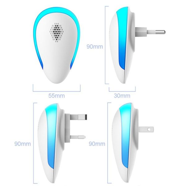 Dual-frequency Ultrasonic Mosquito Repellent Household Insect Repellent for Pregnant Women and Children, Product specifications: EU Plug (White) - Image 3