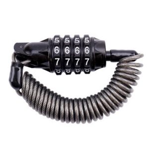 Bicycle Lock Wire Chain Lock Mountain Bike Motorcycle Anti-Theft Password Lock Luggage Lock (1.8m Four-digit Password With Cloth Bag)