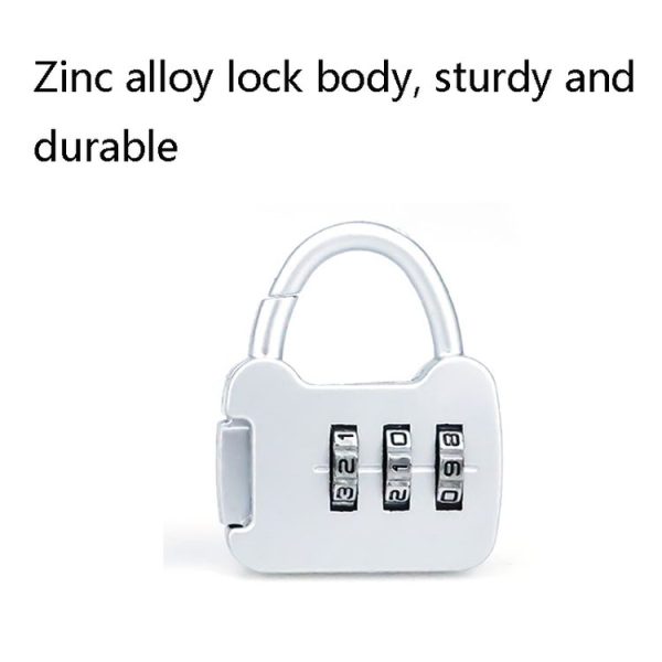 6 PCS Xmm-8007 Cartoon Cat Metal Digital Password Lock Mini Small Padlock Mix Color Random Delivery - Image 4