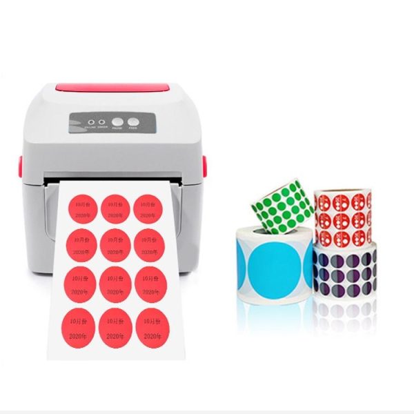 Color High-Viscosity Coated Paper Sticker Round Sticker, Random Color Delivery, Size: Diameter 30mm - Image 2