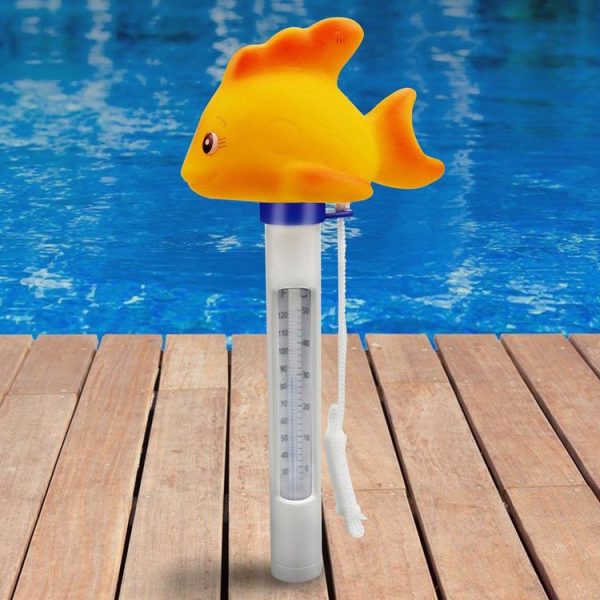 K-1020D Cartoon Yellow Gold Fish Pool Thermometer Pool Water Temperature Meter - Image 2