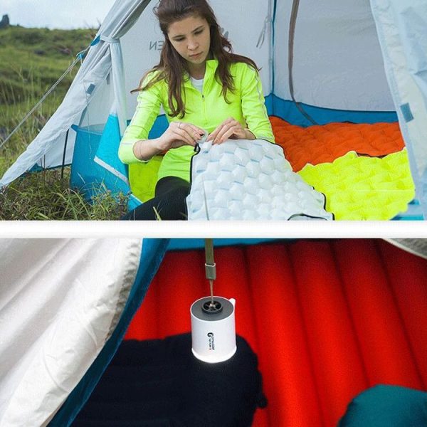 021121 Mini Portable Outdoor Air Pump, Specification: Without Light Model (White) - Image 6