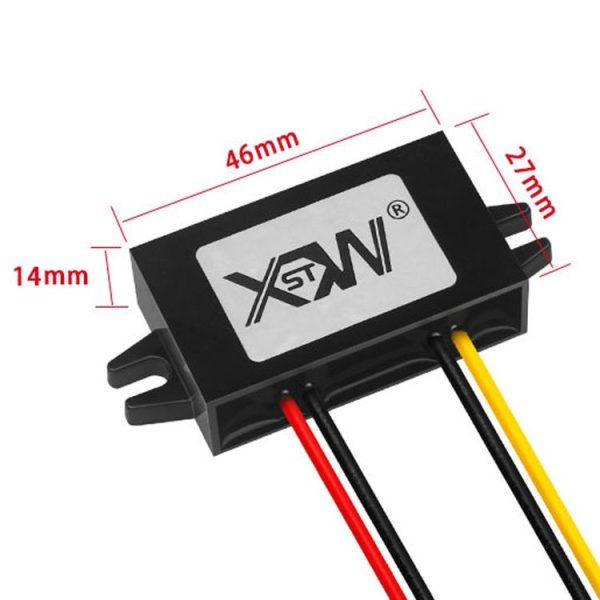 XWST DC 12 / 24V To 5V Converter Step-Down Vehicle Power Module, Specification: 12V To 5V 1A Small Rubber Shell - Image 2