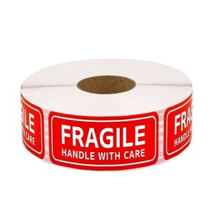 Handle Fragile Warning Stickers Carefully (F40)
