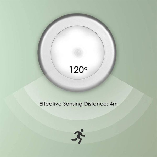 6 LED Home Wardrobe Smart Human Body Sensor Light, Light color: White Light (White) - Image 3