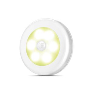 6 LED Home Wardrobe Smart Human Body Sensor Light, Light color: Warm Light (White)