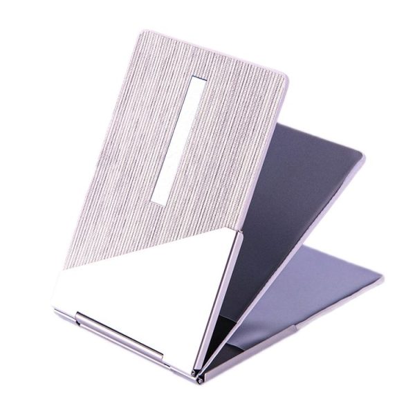 Motor Vehicle Driver License Metal Document Holder (Stripe Gray)