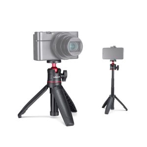 Ulanzi MT-08 Foldable Desktop Vlogging Tripod Holder Selfie Monopod Stick Live Bracket (Black Red)