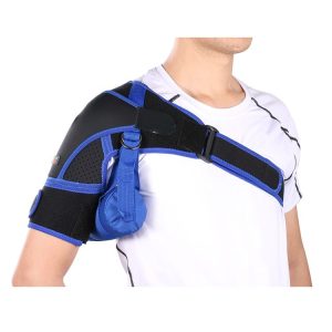 G06 Four-Direction Adjustable Pressure And Breathable Shoulder Pad Sports Protective Gear, Style: Airbag Version M (Black Blue)