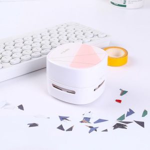 YF19-470 Student Portable Desktop Vacuum Cleaner Children Mini Handheld Keyboard Cleaner (Mirror - Pink)