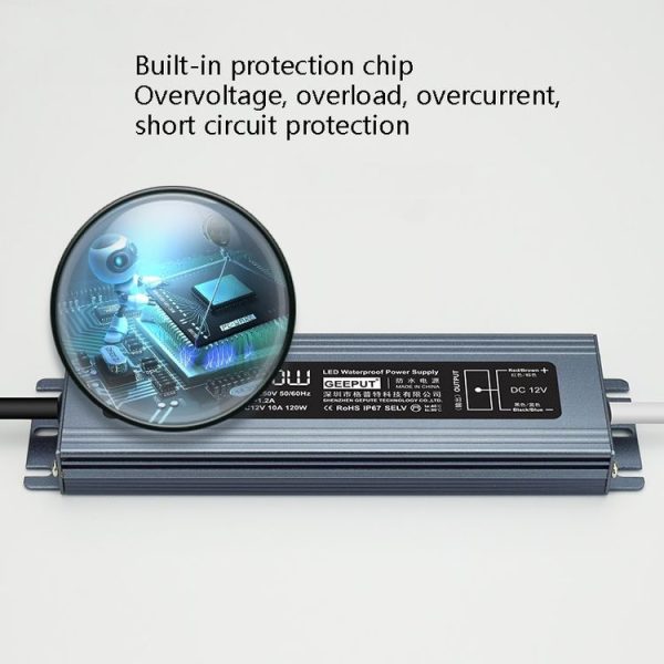 GEEPUT 220V To 24V LED Waterproof Power Supply Switch Transformer, Model: 2.1A 50W - Image 3