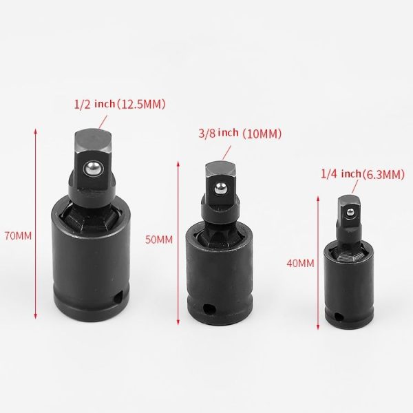 Windurate Universal Joint Connector Electric Wrench Sleeve Joint Electrical Steering Head, Specification: 1 / 2 inch - Image 3