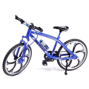 1: 8 Scale Simulation Alloy Bicycle Model Mini Bicycle Toy Decoration (Mountain Bike-Blue)