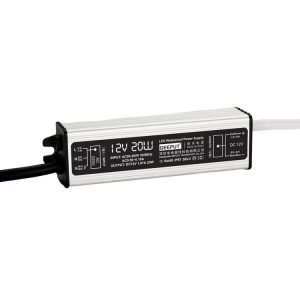 GEEPUT 220V Turn 12V LED Waterproof Power Supply Transformer, Model: 1.67A 20W