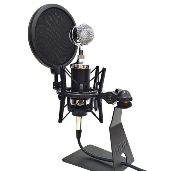 SH-100 Microphone Shockproof Bracket Condenser Microphone Blowout Cover Set (Black) - Image 6