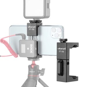 Ulanzi ST-08 Wireless Microphone Metal Mobile Phone Collection Live Photographic Bracket