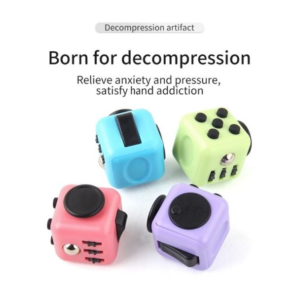 3 PCS Cube Decompression Toys For Adults & Children Unlimited Dice Vent Toys, Colour: Camouflage Ash - Image 3