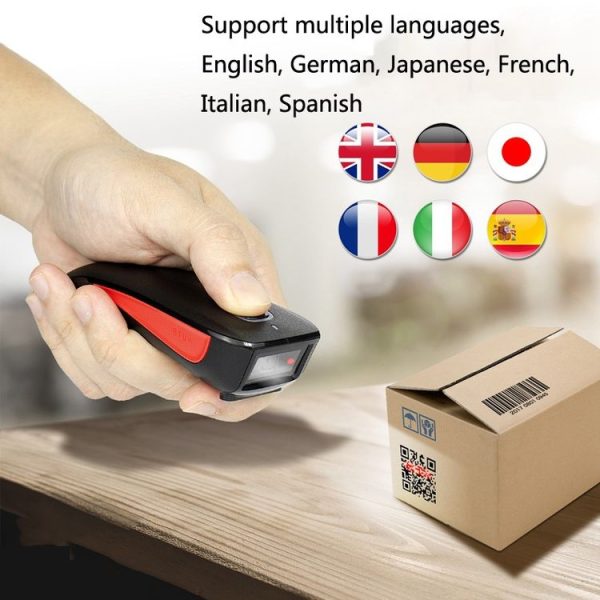 NETUM C750 Wireless Bluetooth Scanner Portable Barcode Warehouse Express Barcode Scanner, Model: C740 One-dimensional - Image 6
