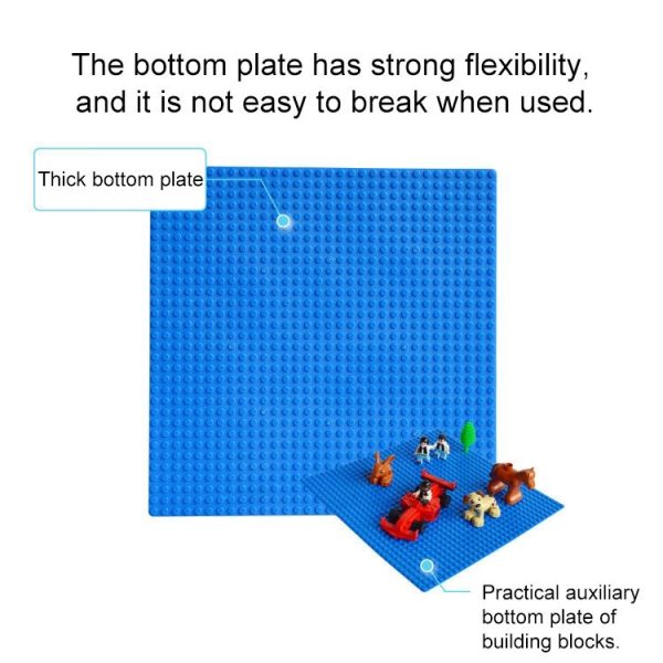 32*32 Small Particle DIY Building Block Bottom Plate 25.5*25.5 cm Building Block Wall Accessories Toys for Children (Orange) - Image 3