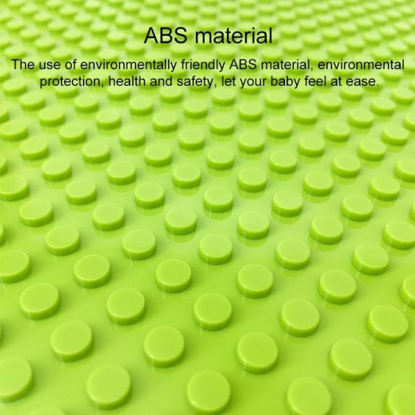 32*32 Small Particle DIY Building Block Bottom Plate 25.5*25.5 cm Building Block Wall Accessories Toys for Children (Orange) - Image 4
