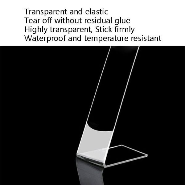 2mm x 3cm x 3m Transparent Double-Sided Adhesive Nanotic Tape Water Washing Non-Trace Tape - Image 3