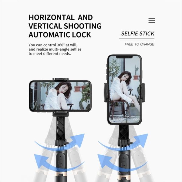 CYKE Q08 Anti-Shake Gimbal Bluetooth Selfie Stick Handheld Phone Live Tripod (No light Version) - Image 8